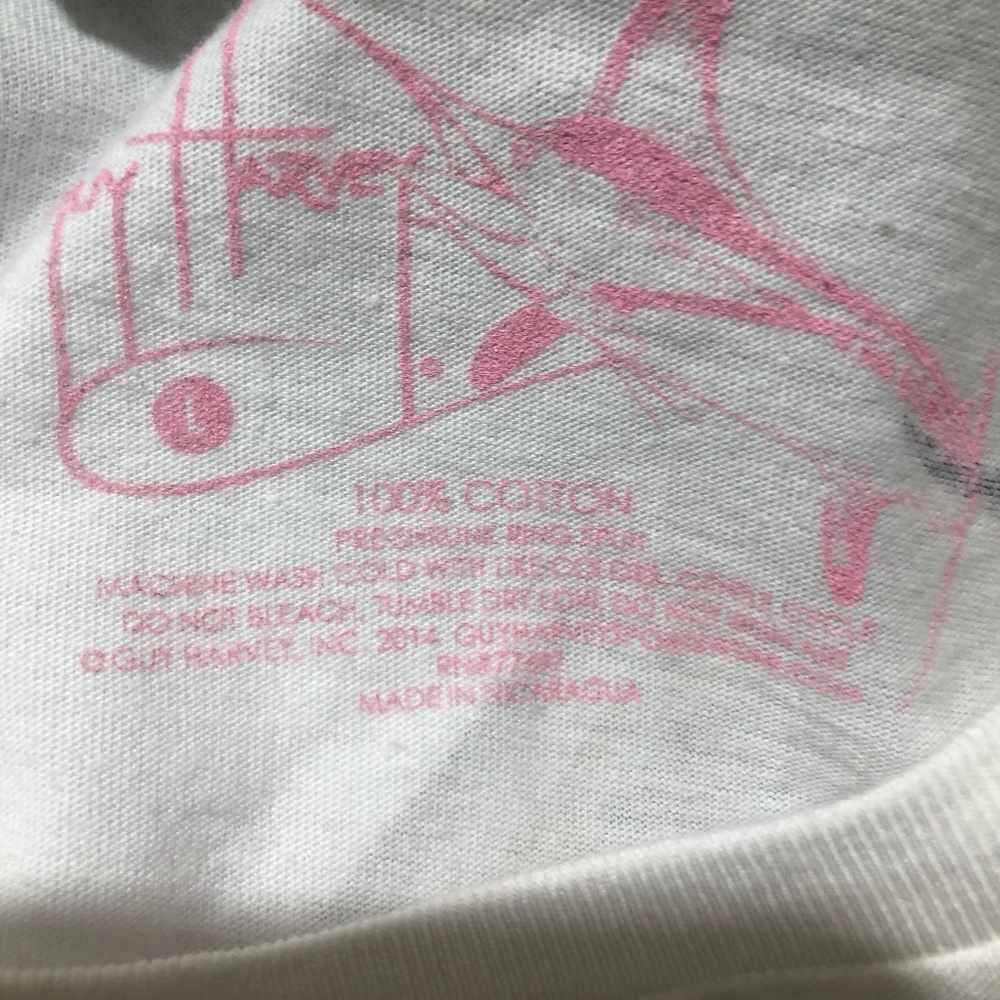 Guy Harvey Save Our Seas Flamingo FL White T Shirt NWT - Picture 5 of 5